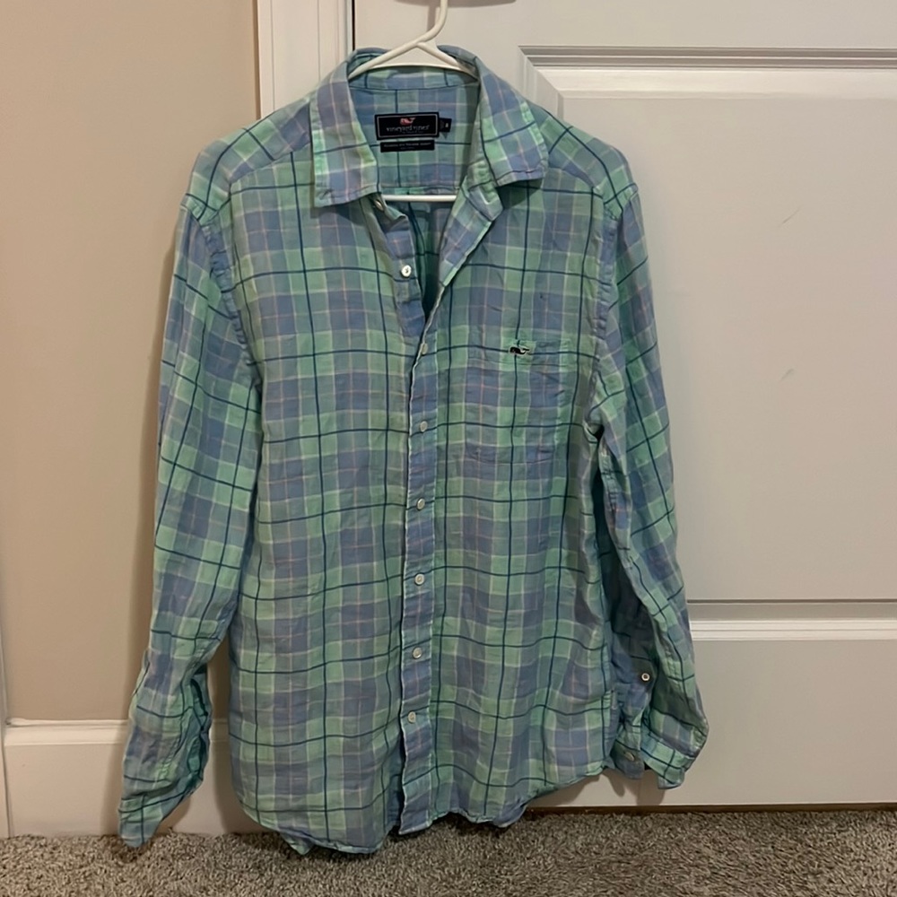 Vineyard vines men’s linen button down